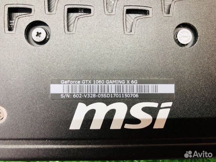 Z. 9626 MSI GeForce GTX 1060 Gaming X 6GB