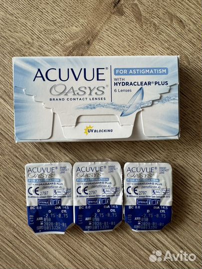 Линзы acuvue oasys astigmatism