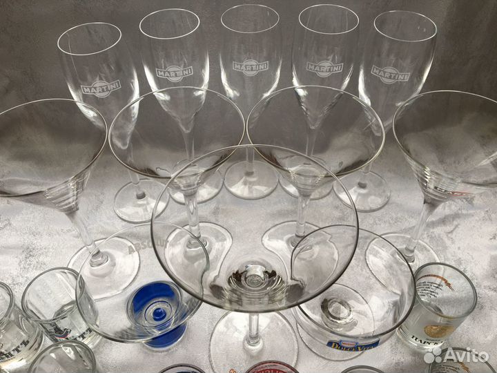 Новые креманка,фужеры,бокалы Martini,Absolut и др