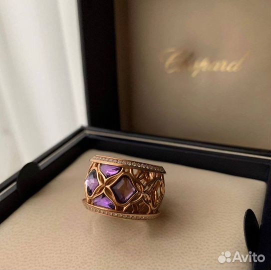 Золотое кольцо Chopard 12 гр 0.8 ct