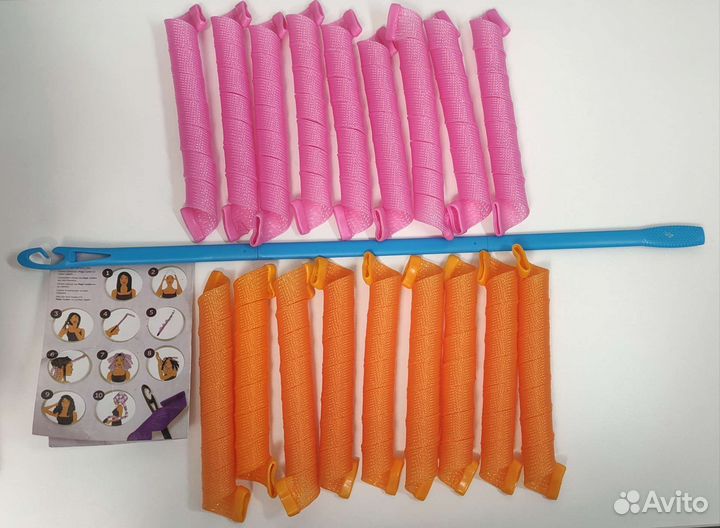 Бигуди спиральные мягкие