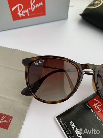 Очки Ray Ban Erika коричневые поляризационные