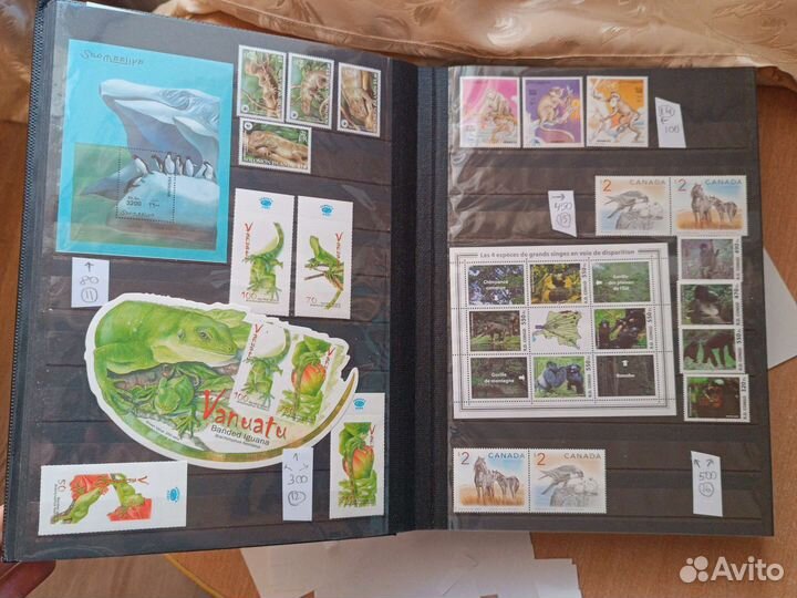 Марки фауна чистые