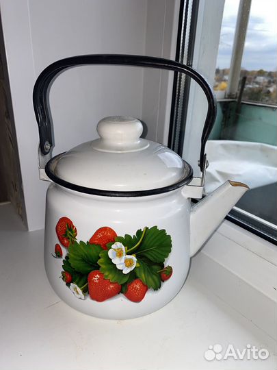 Чайник эмалированный для газовой плиты