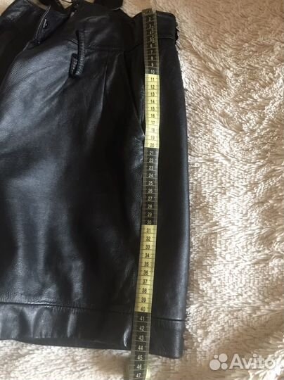 Шорты натуральная кожа Valentino Италия