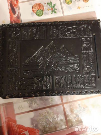 Фотоальбом кожаный