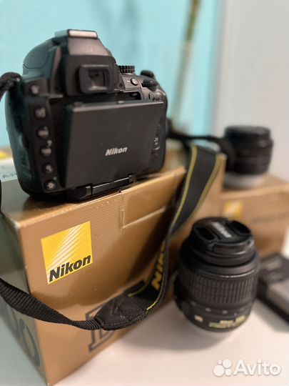 Цифровая фотокамера Nikon D5000 +2 объектива