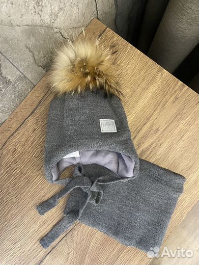Шапка и снуд детский
