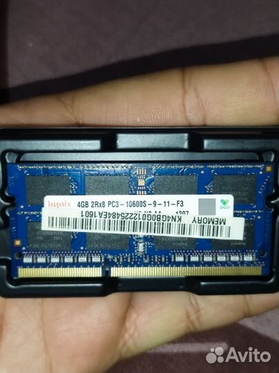 Оперативная память Hynix DDR3 4 гб PC3-10600S