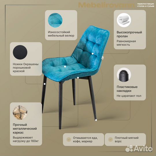 Мягкие стулья для кухни Лондон