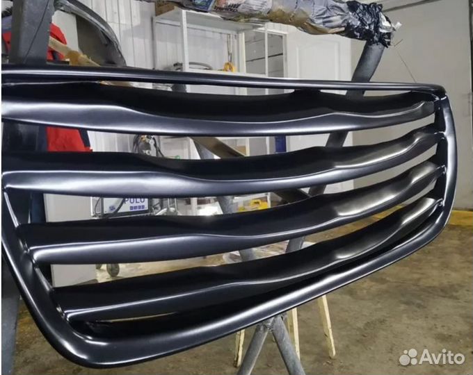 Решетка радиатора Luxury Vip на Hyundai Santa Fe