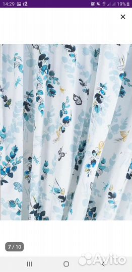 Комплект штор для кухни с подхватами,новый