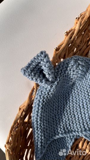 Шапочка детская вязаная Mouse с ушками из мериноса