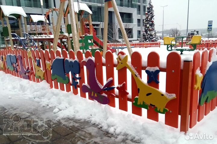 Забор для детской площадки