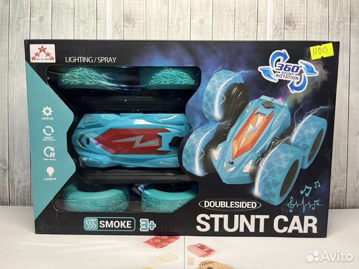 Машинка перевёртыш с подсветкой колёс