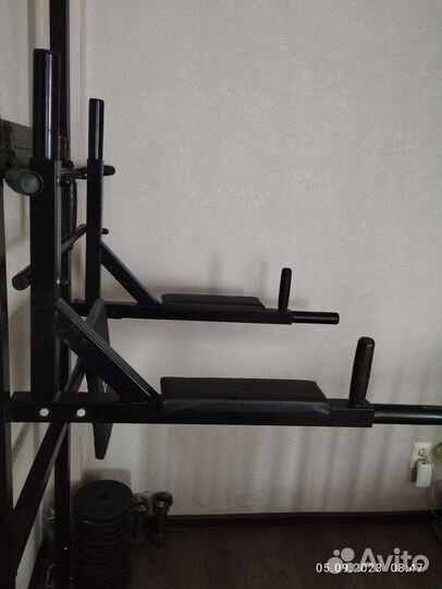 Тренажер Турник Брусья Пресс настенный разборный