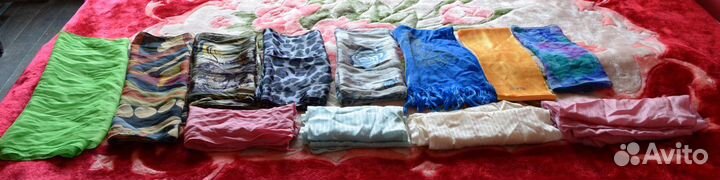 Шарфики разноцветные лёгкие