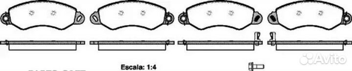 Колодки торм.пер. Maxus 2.5 CDi 02/05- 125502