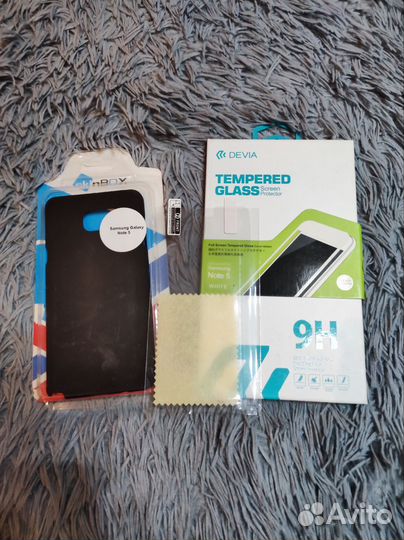 Чехол и стекла на Samsung Note 5