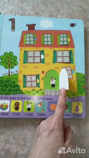 Книга Counting book, на английском, lift-the-flap