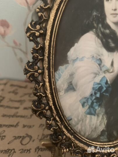 Картина. Шелкография в бронзе.Винтаж