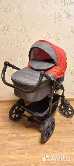 Коляска 2 в 1 Babyton Rocky Grey-Red 52