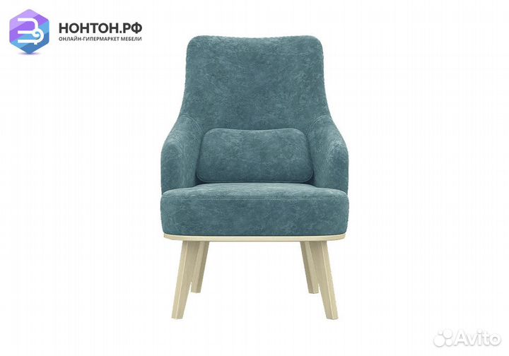 Кресло с высокой спинкой Комфорт-5 синее