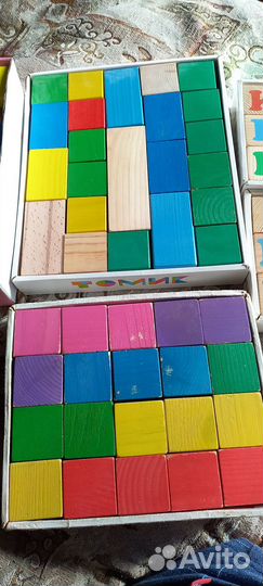 Кубики деревянныеТомик и другие