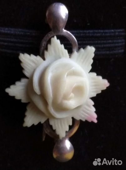 Старинная брошь серебро