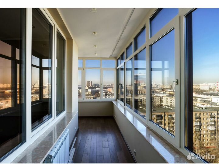 Балкон пластиковый теплый