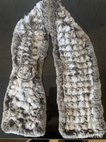 Шарф натуральный мех, кролик