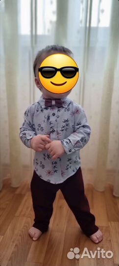 Рубашка с брюками на мальчика на годик