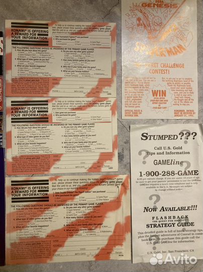 Sega genesis постеры рег карты игры