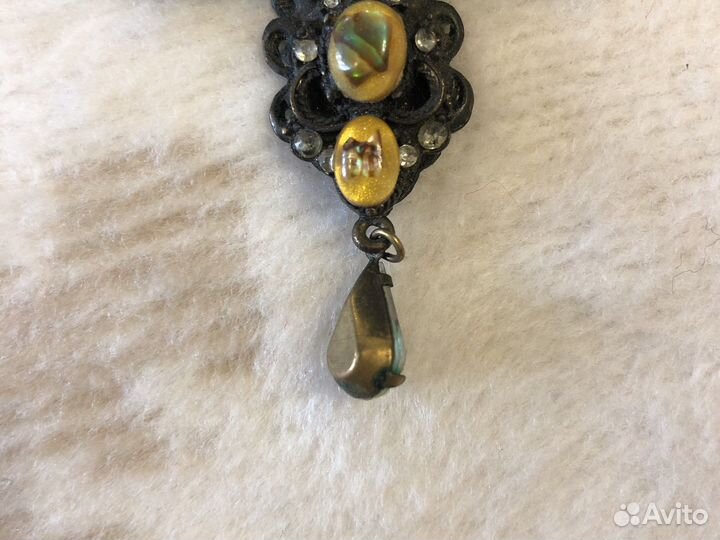 Винтажная подвеска крест