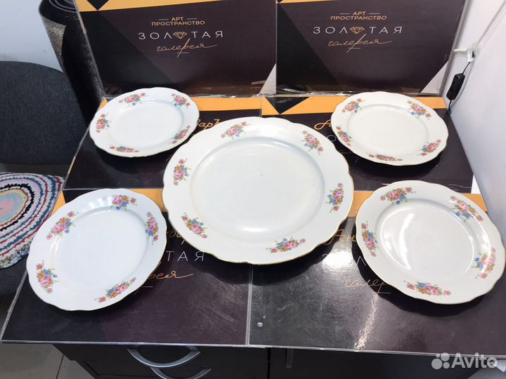 Набор тарелок Дулево фарфор СССР