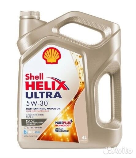 5w30 масло мотор синт 4л Шелл Helix Ultra Экстра