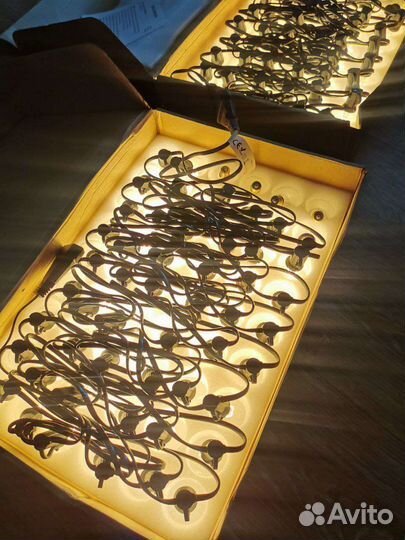 Гирлянда уличная 15 метров 50 ламп