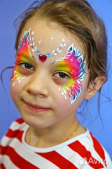 Аквагрим, рисунки хной, блеск-тату, мехенди