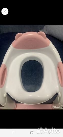 Накладка на унитаз со ступенькой детская