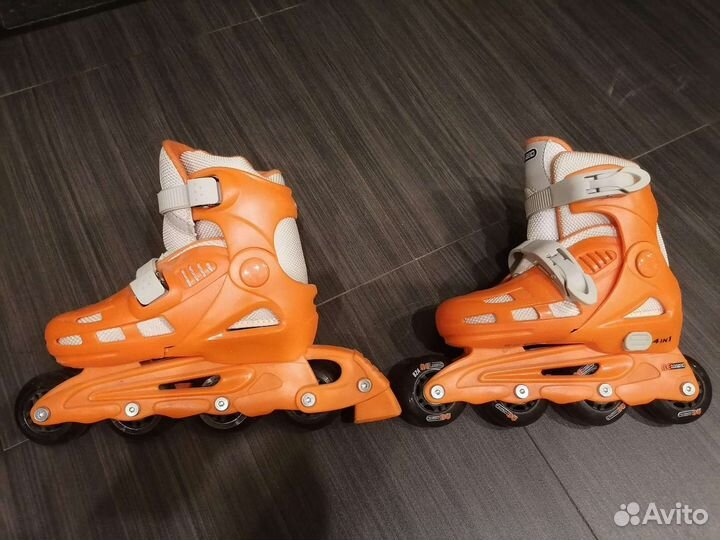 Роликовые коньки детские раздвижные размер30-33
