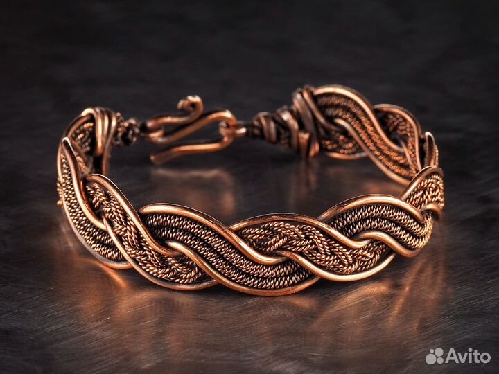 Женский браслет на руку Медный Ручная работа