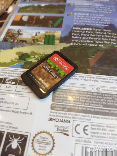 Картридж Minecraft Nintendo switch
