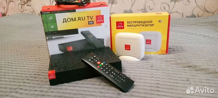 Приставка и роутер дом ру