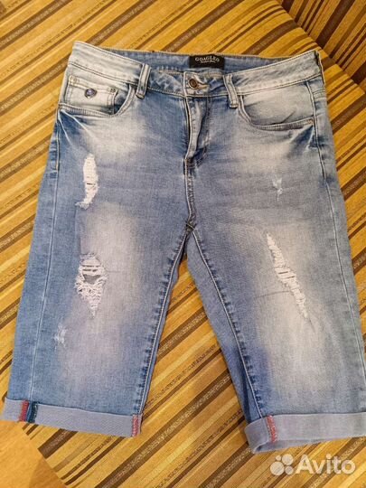 Бриджи джинсовые женские