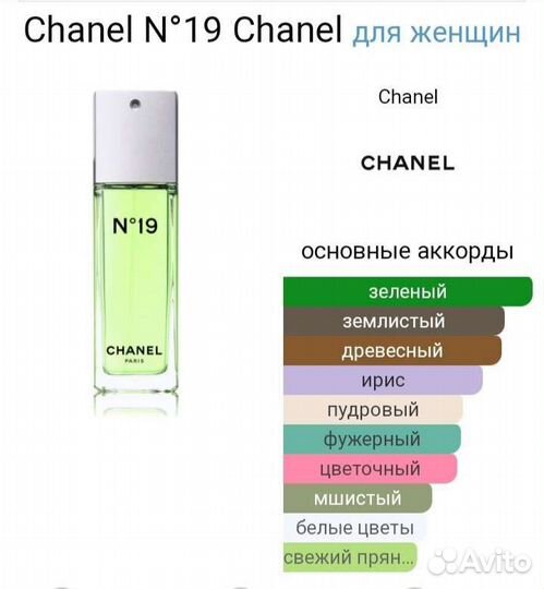 Chanel 19, coco chanel, туалетная вода