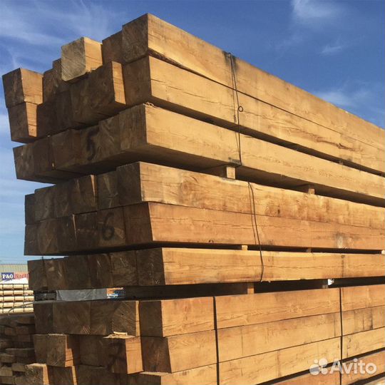 Брус обрезной 200х200х6000 лиственница