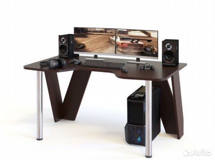 Стол игровой кст-116, цвет венге. 150*90*75