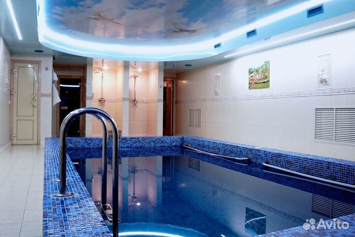 Сауна с теплым бассейном (Свежий ремонт)