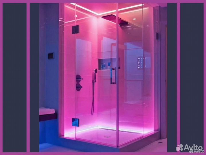 Душевые стеклянные ограждения на заказ