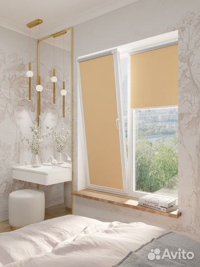 Рулонные шторы Блэкаут Бирюзовые RAL2801